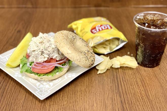 Order Chicken Salad Sandwich food online from Bobby Bagel Cafe store, Hunter Mill on bringmethat.com