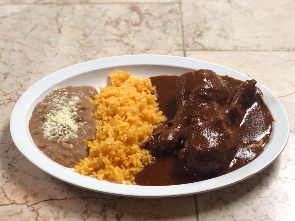Order Pollo en mole food online from Sunshine Mexican Cafe store, Joliet on bringmethat.com