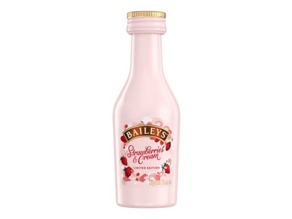 Order Baileys Strawberries & Cream Irish Cream Liqueur - 750ml Bottle food online from Josh Wines & Liquors Inc store, New York on bringmethat.com