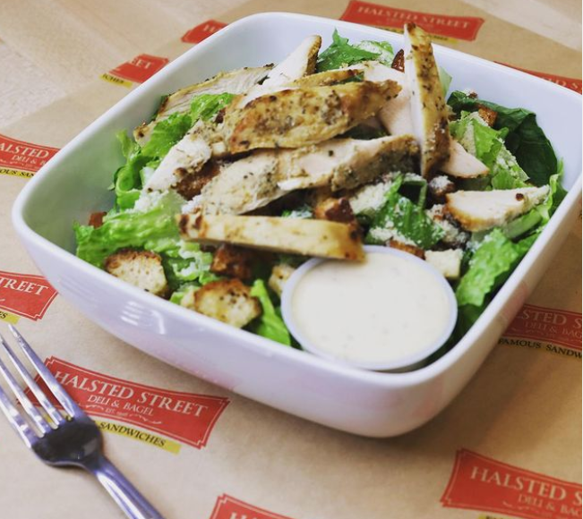 Order Caesar Salad food online from Halsted Street Deli - Financial District store, Chicago on bringmethat.com