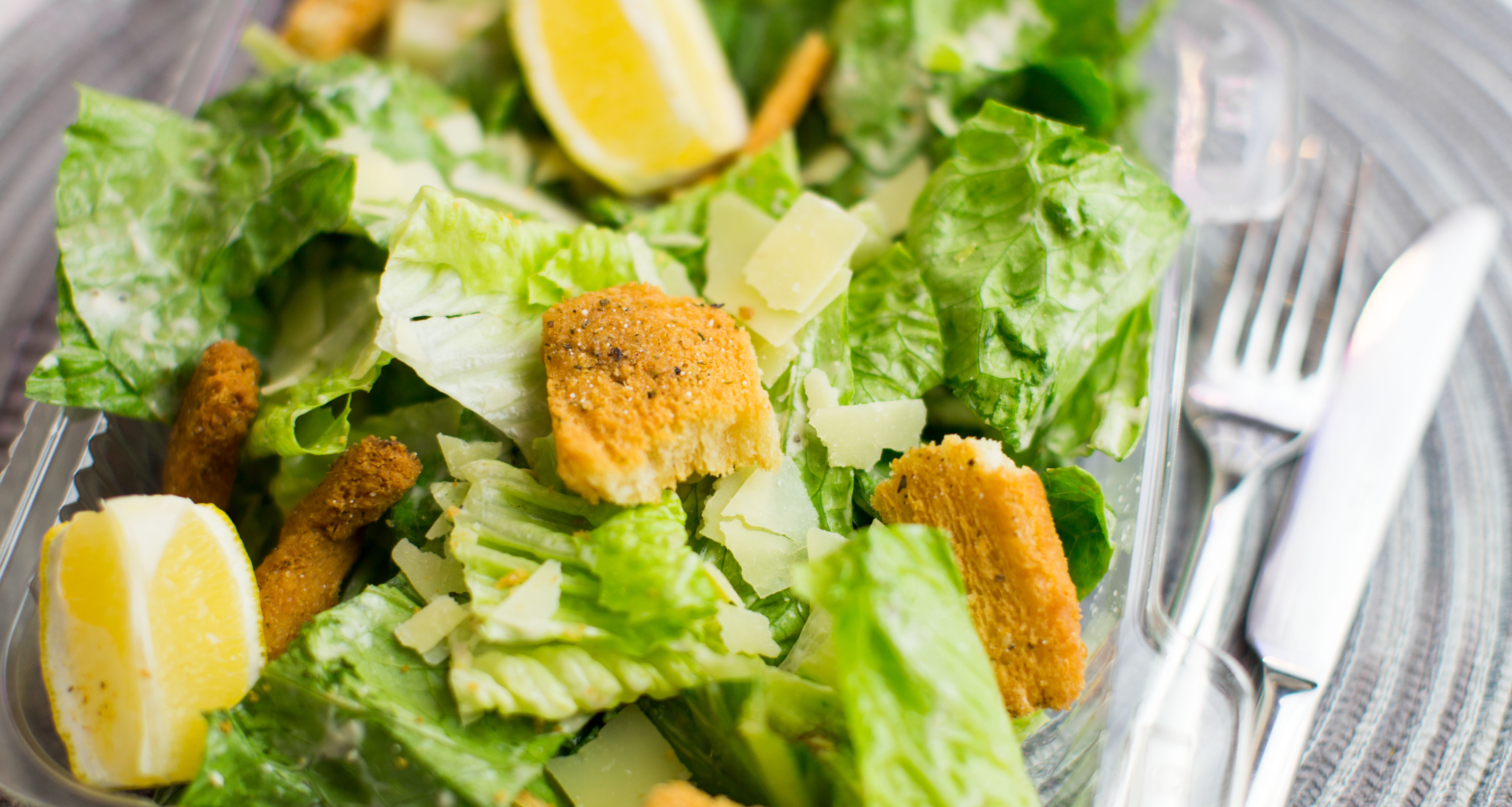 Order Fresh Tossed Caesar Salad food online from Spud Fish & Chips store, King County on bringmethat.com