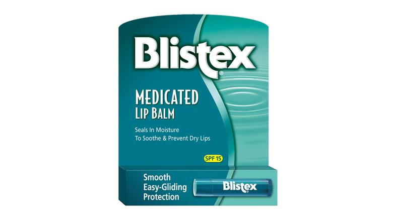 Order Blistex Medicated Lip Balm SPF 15 food online from Route 7 Food Mart store, Norwalk on bringmethat.com