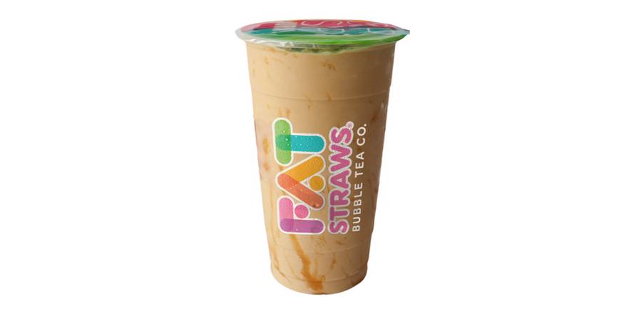 Order Lg Caramel Frappe-D food online from Fat Straws Bubble Tea store, Plano on bringmethat.com