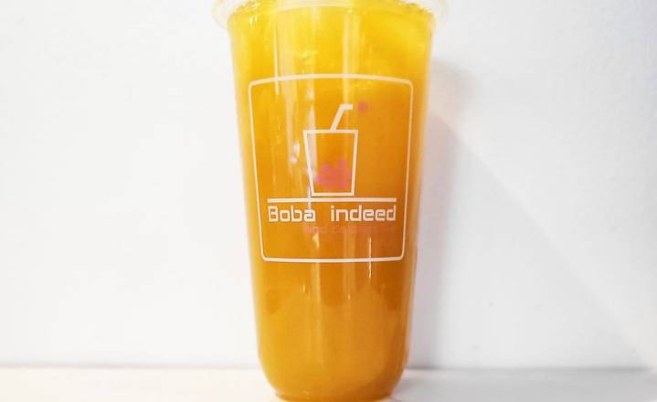 Order Iced Peach (Flavor Green Tea) food online from Boba Indeed store, Downey on bringmethat.com
