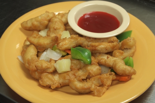 Order 501. Sweet and Sour Chicken(14.35) food online from Moon Wok store, Dallas on bringmethat.com