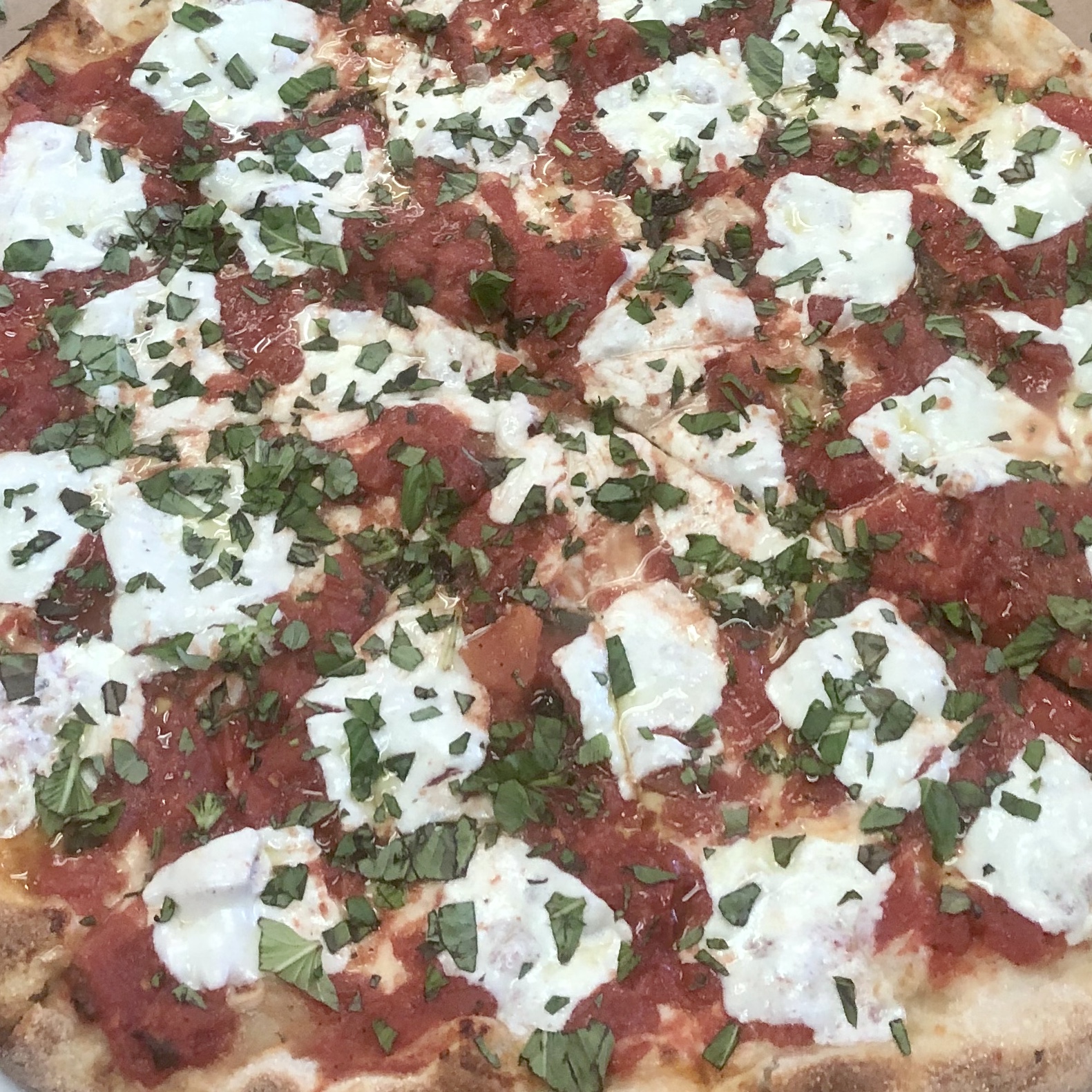 Order Margherita Pizza (Round) food online from Nicks Pizza & Deli store, Fanwood on bringmethat.com