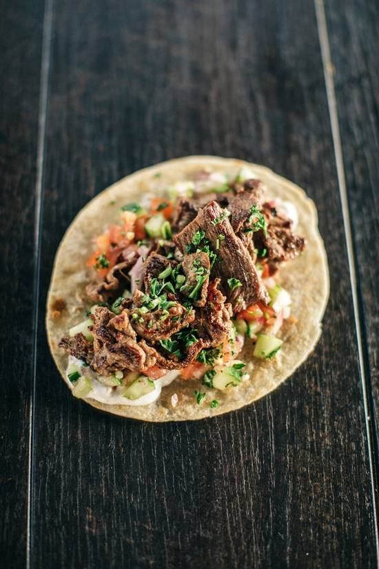 Order Marinated Lamb Taco food online from Not Not Tacos store, San Diego on bringmethat.com
