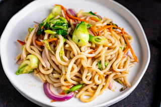 Order Yaki Udon food online from Kinha Sushi store, Garden City on bringmethat.com
