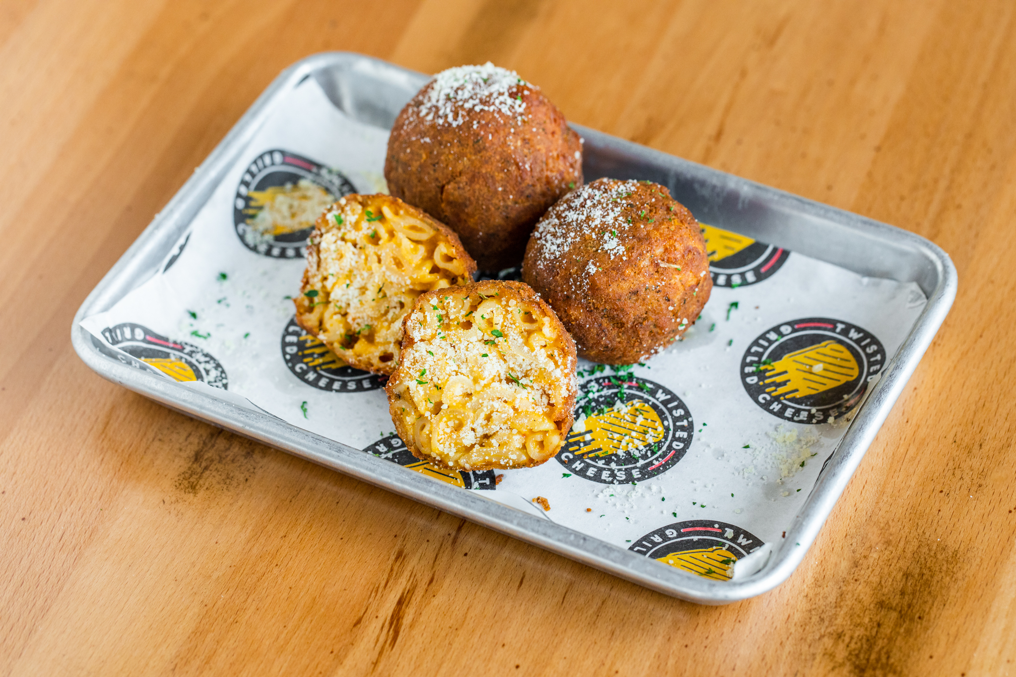 Order Mac & Cheese Balls food online from Twisted Grilled Cheese store, Houston on bringmethat.com