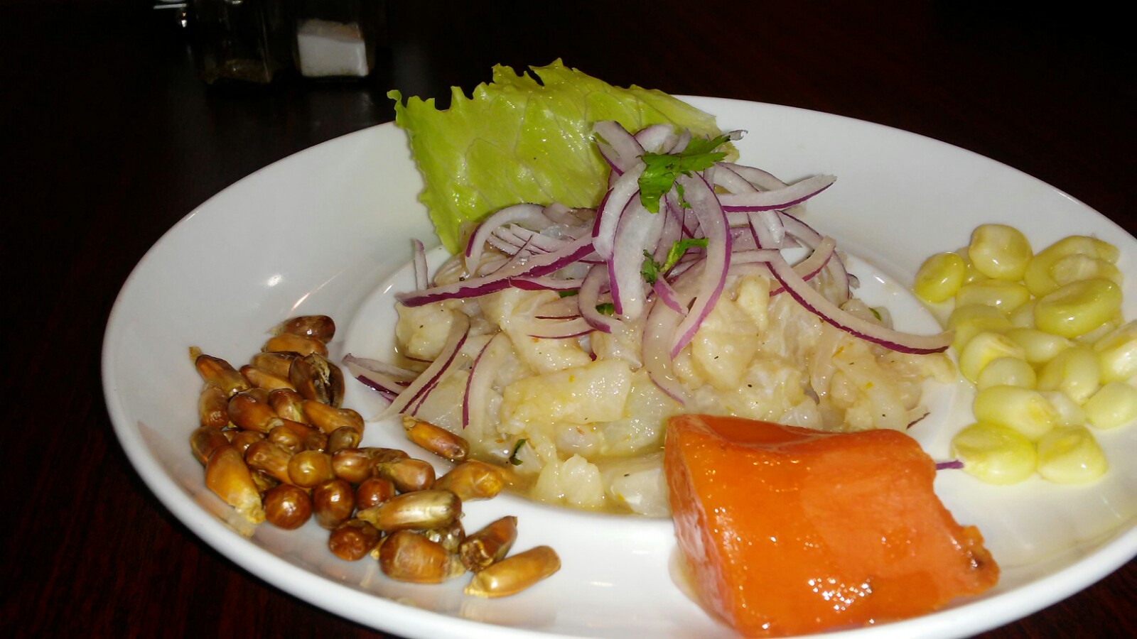 Order Ceviche Mixto food online from Peru Gourmet store, Houston on bringmethat.com