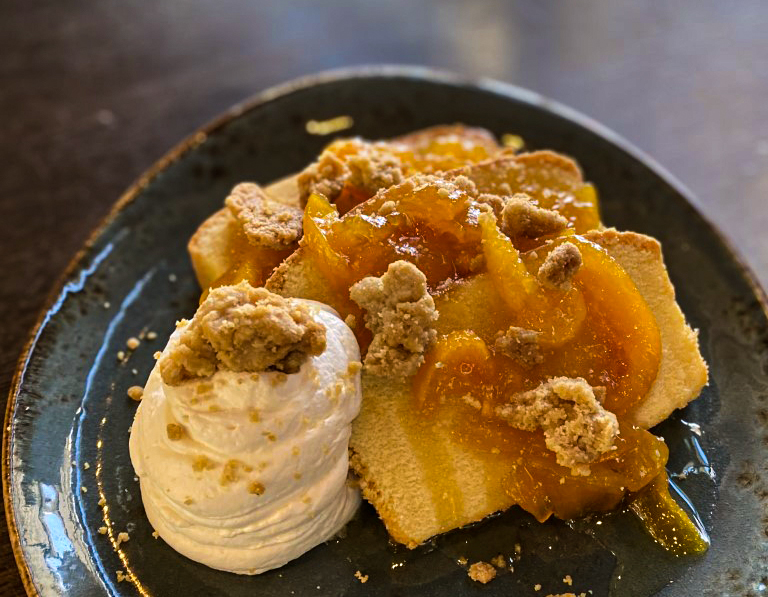 Order Roasted Peach Neapolitan Shortcake food online from Public School 818 store, Sherman Oaks on bringmethat.com