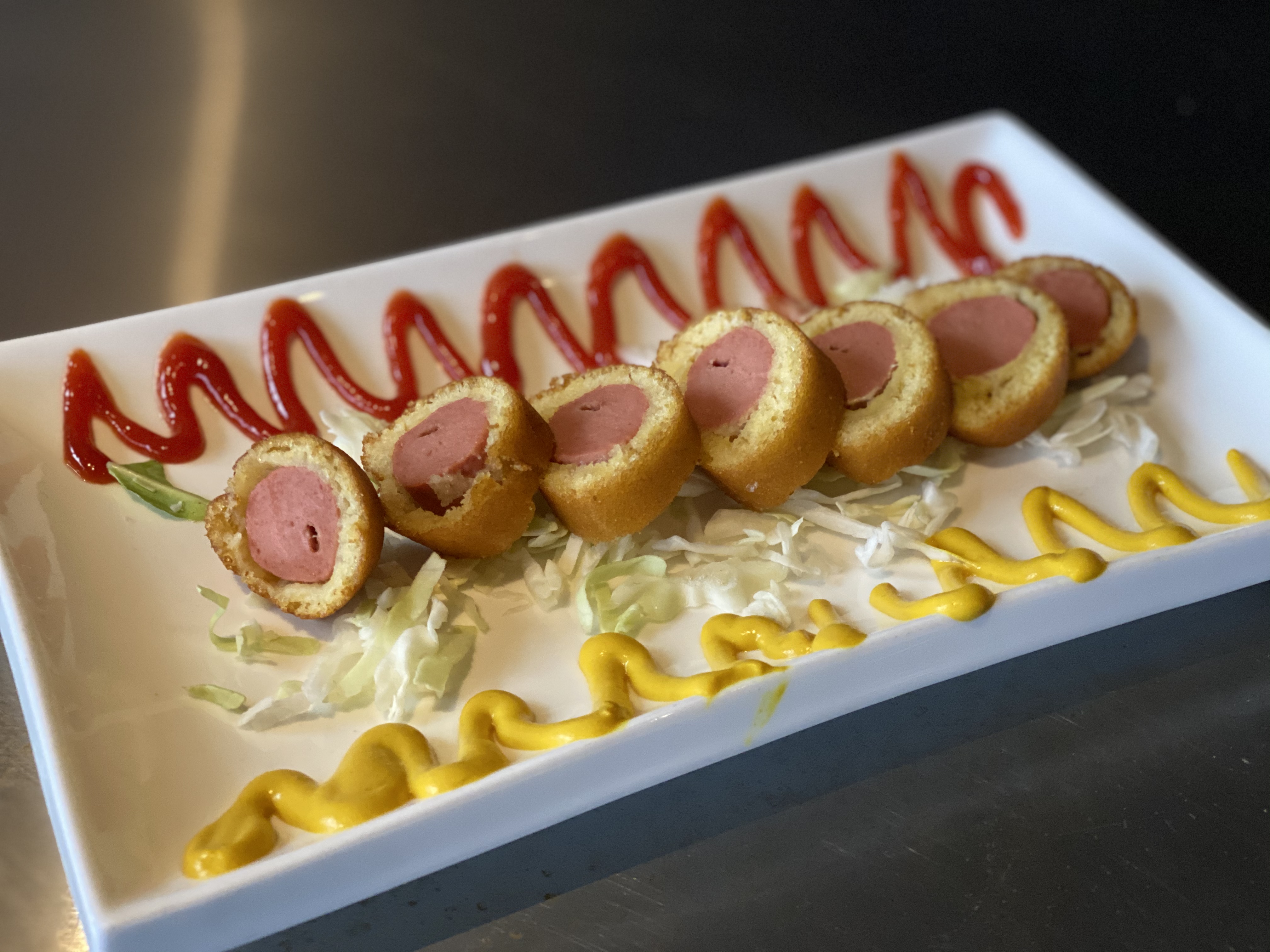 Order Kids Corn Dog Roll food online from Sushi Confidential store, Campbell on bringmethat.com