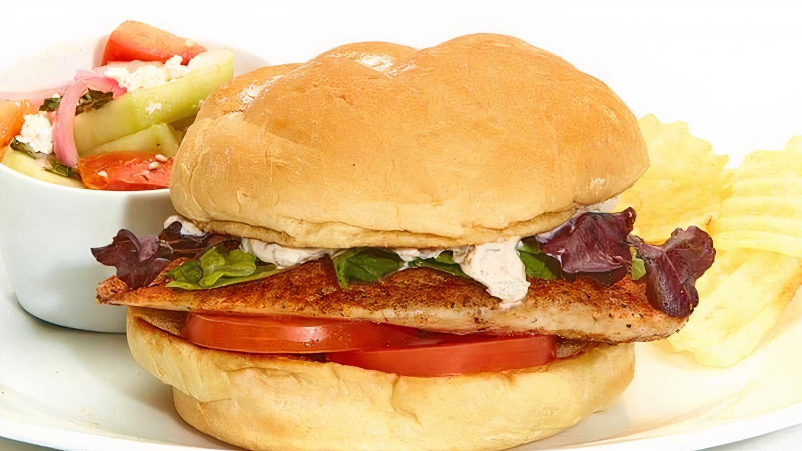 Order Grilled Tilapia Sandwich food online from Taziki Cafe store, Tuscaloosa on bringmethat.com