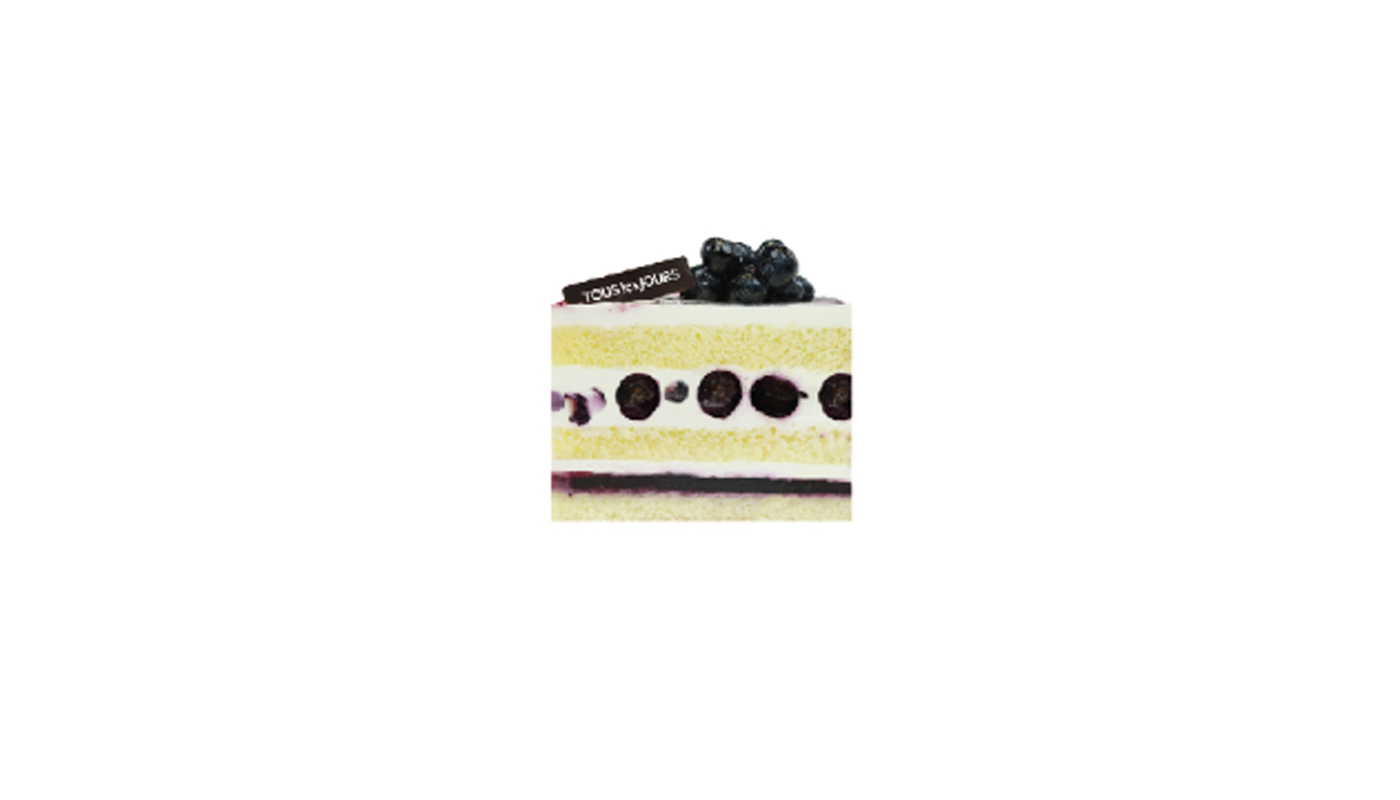 Order Blueberry Yogurt Sliced Cake 블루베리요거트슬라이스케잌 food online from Tous Les Jours store, Carrollton on bringmethat.com