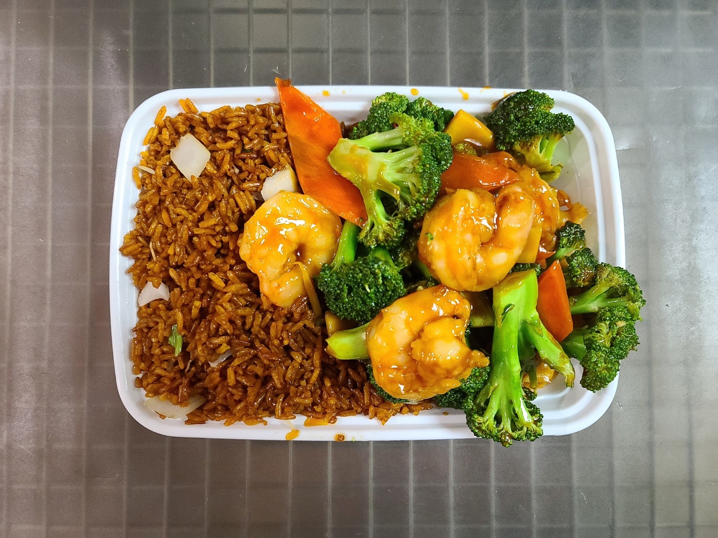 Order C.Shrimp w. Broccoli Combo food online from China King store, Florissant on bringmethat.com
