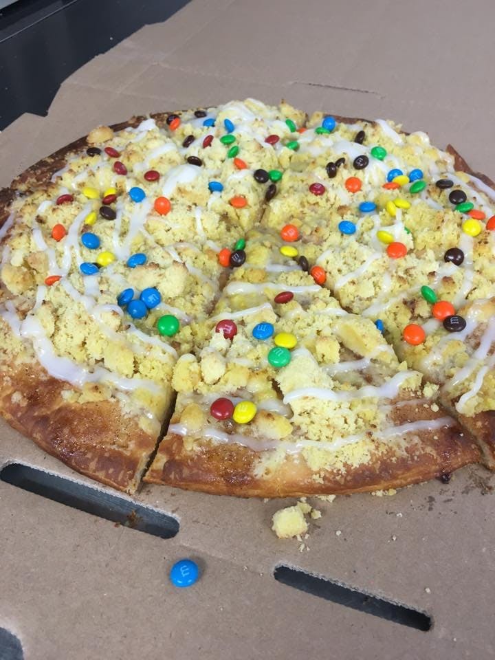 Order M & M's Dessert Pizza - 12" food online from Jimmy's Pizza store, Cold Spring on bringmethat.com