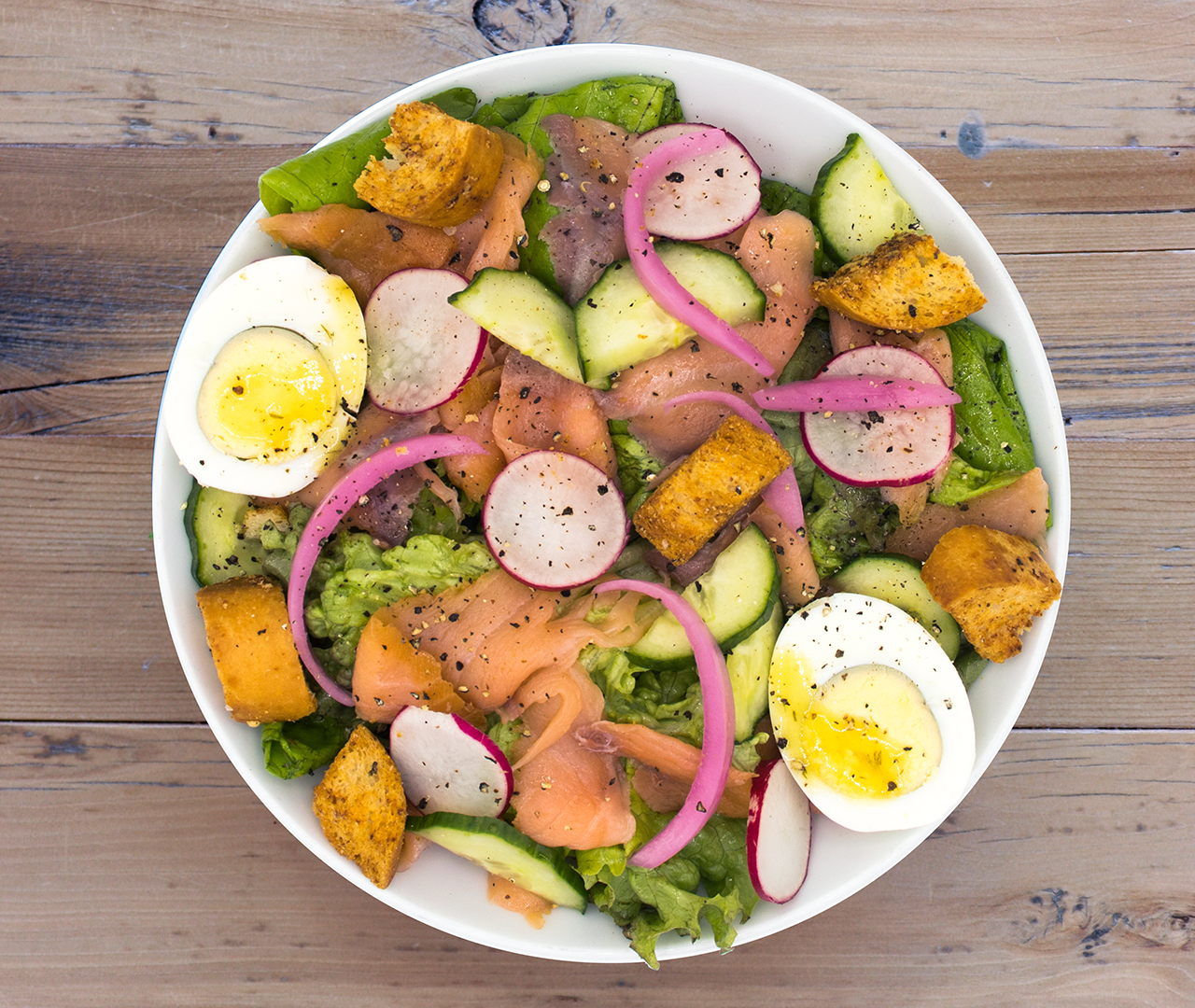 Order Smoked Salmon Salad food online from Kale Me Crazy store, Atlanta on bringmethat.com