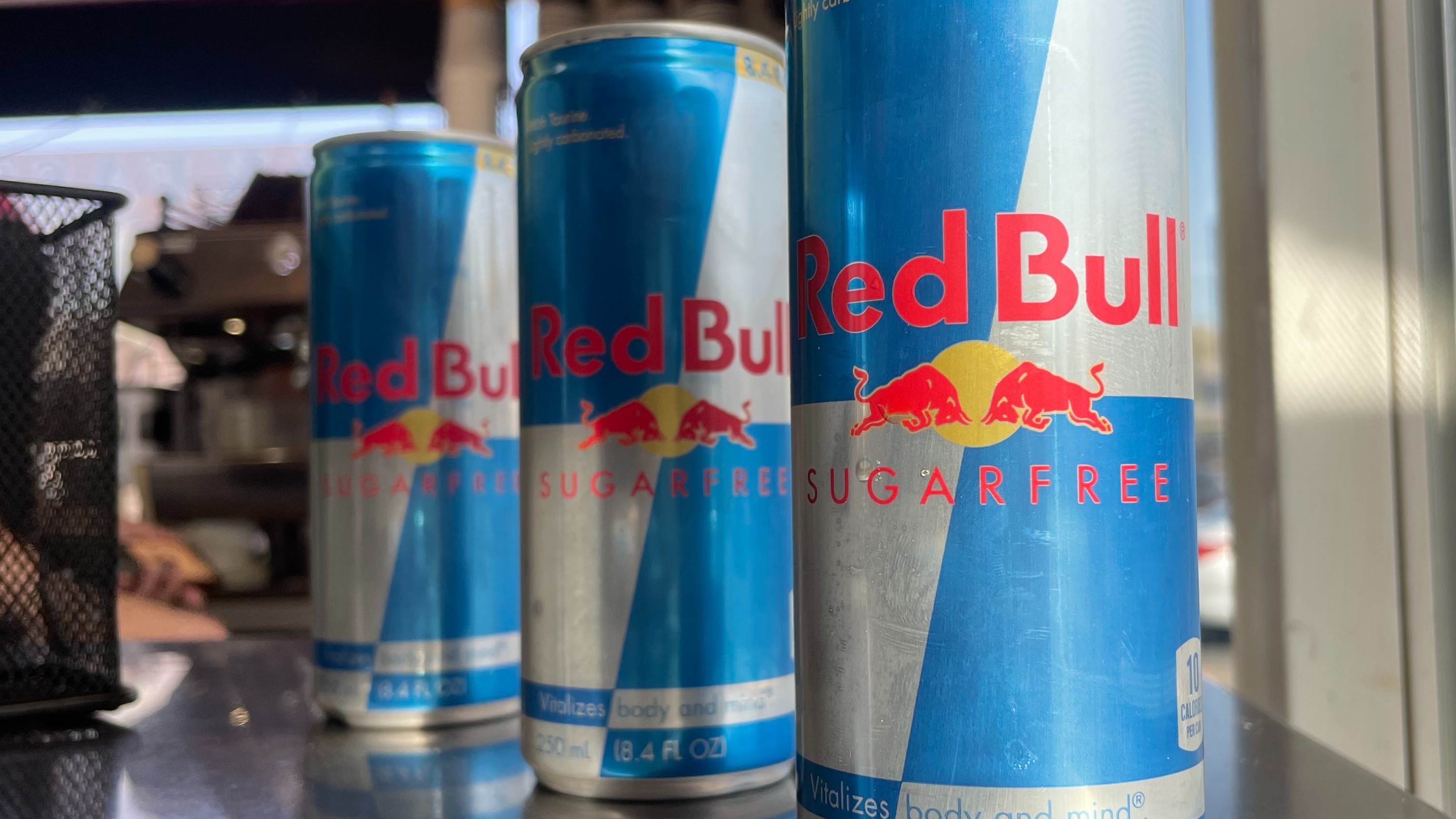 Order Sugar-Free Can of Red Bull food online from New Brew Cafe store, North Highlands on bringmethat.com