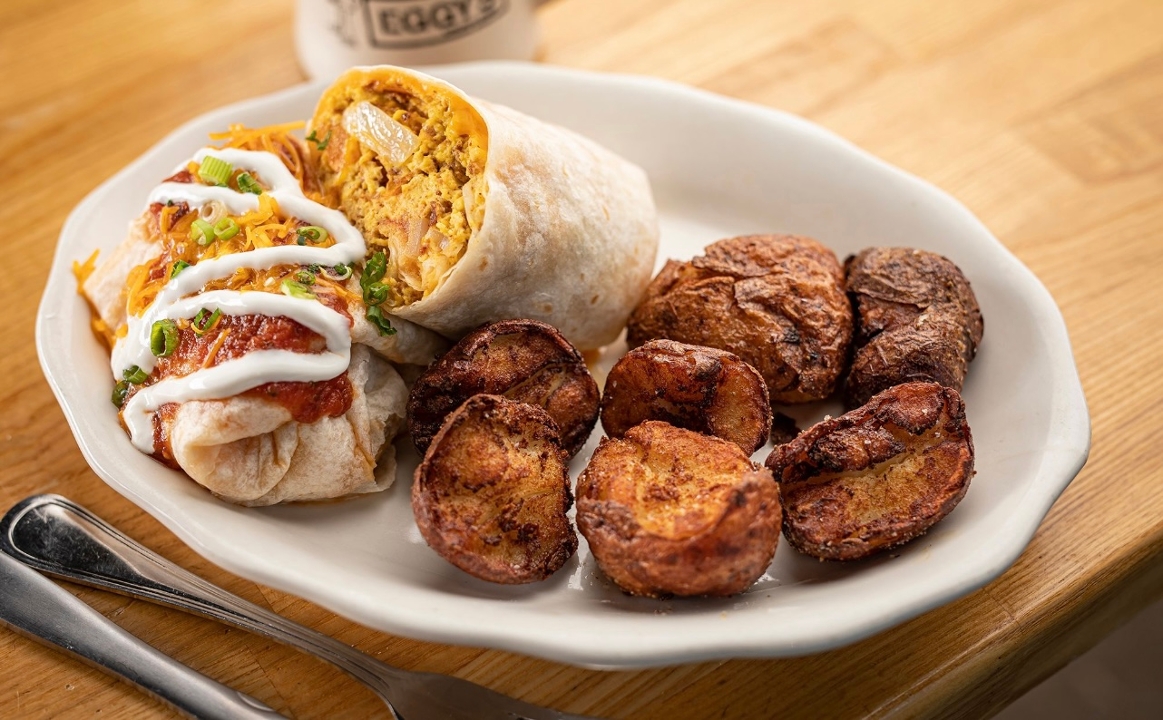 Order Breakfast Burrito food online from Eggy's store, Chicago on bringmethat.com