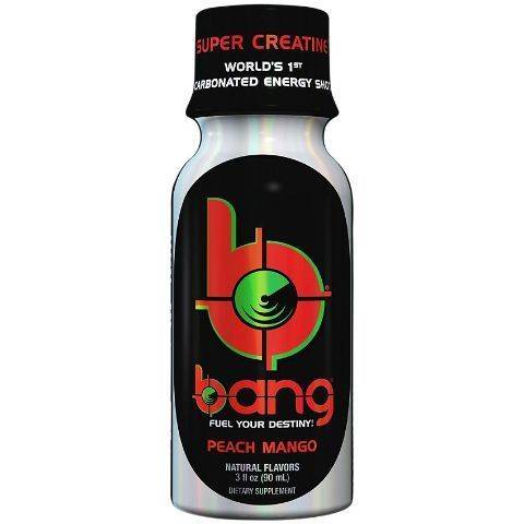 Order Bang Energy Shot Peach Mango 3oz food online from 7-Eleven store, Poway on bringmethat.com