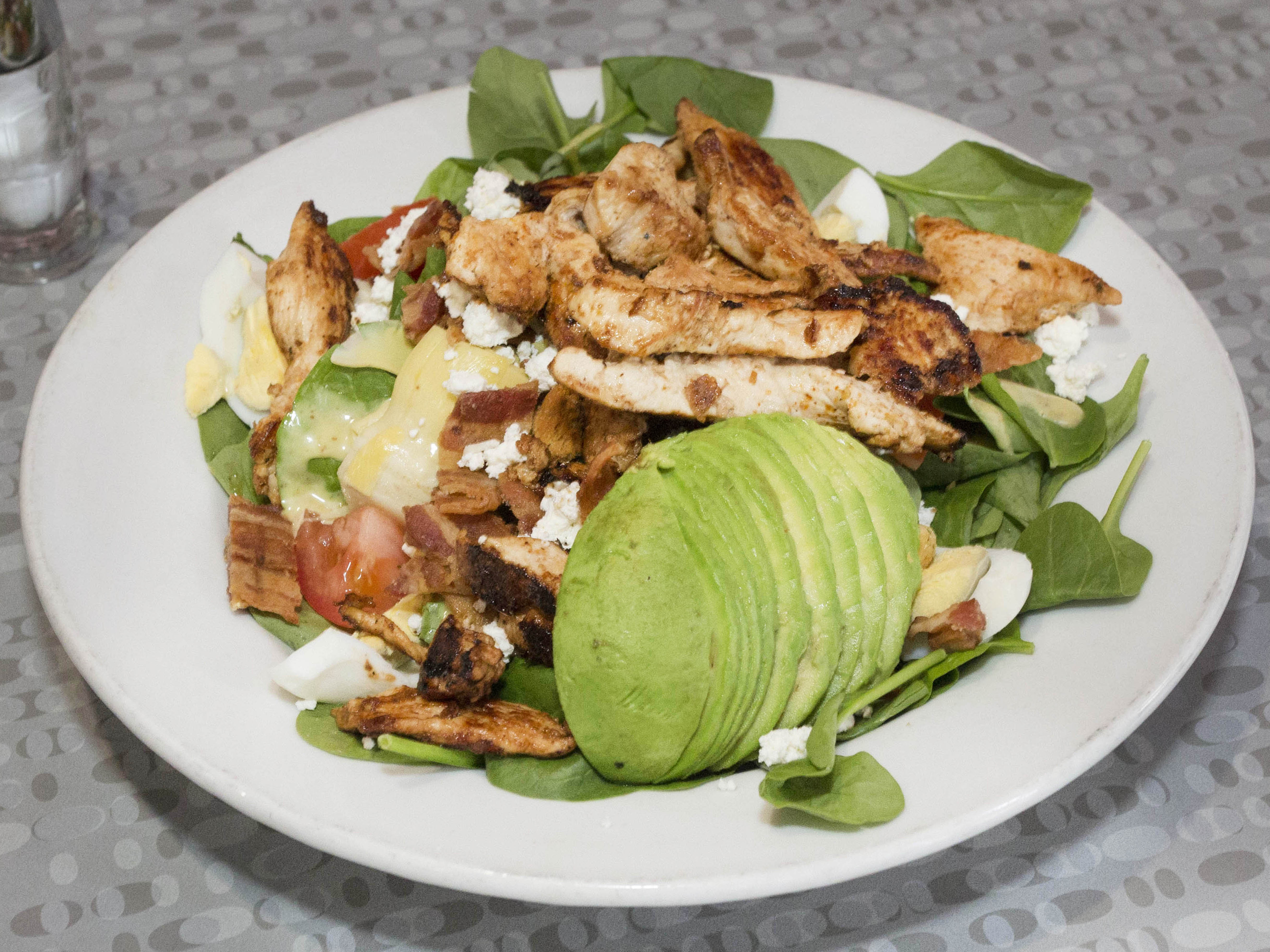 Order Spinach and Chicken Salad food online from Mr. D's Diner store, La Verne on bringmethat.com