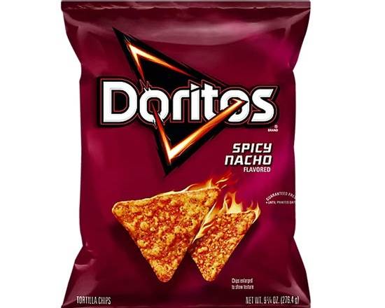 Order Doritos Spicy Nacho Family Size food online from To & Go Grocery store, Northbrook on bringmethat.com