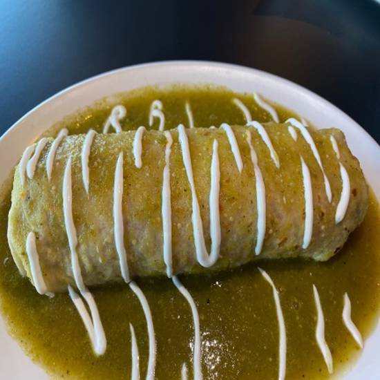 Order Green Wet Burrito food online from Mr. Ardilla Mexican Restaurant store, Los Angeles on bringmethat.com