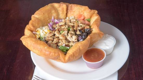 Order Chicken Taco Salad food online from Bamboozels store, West Dundee on bringmethat.com