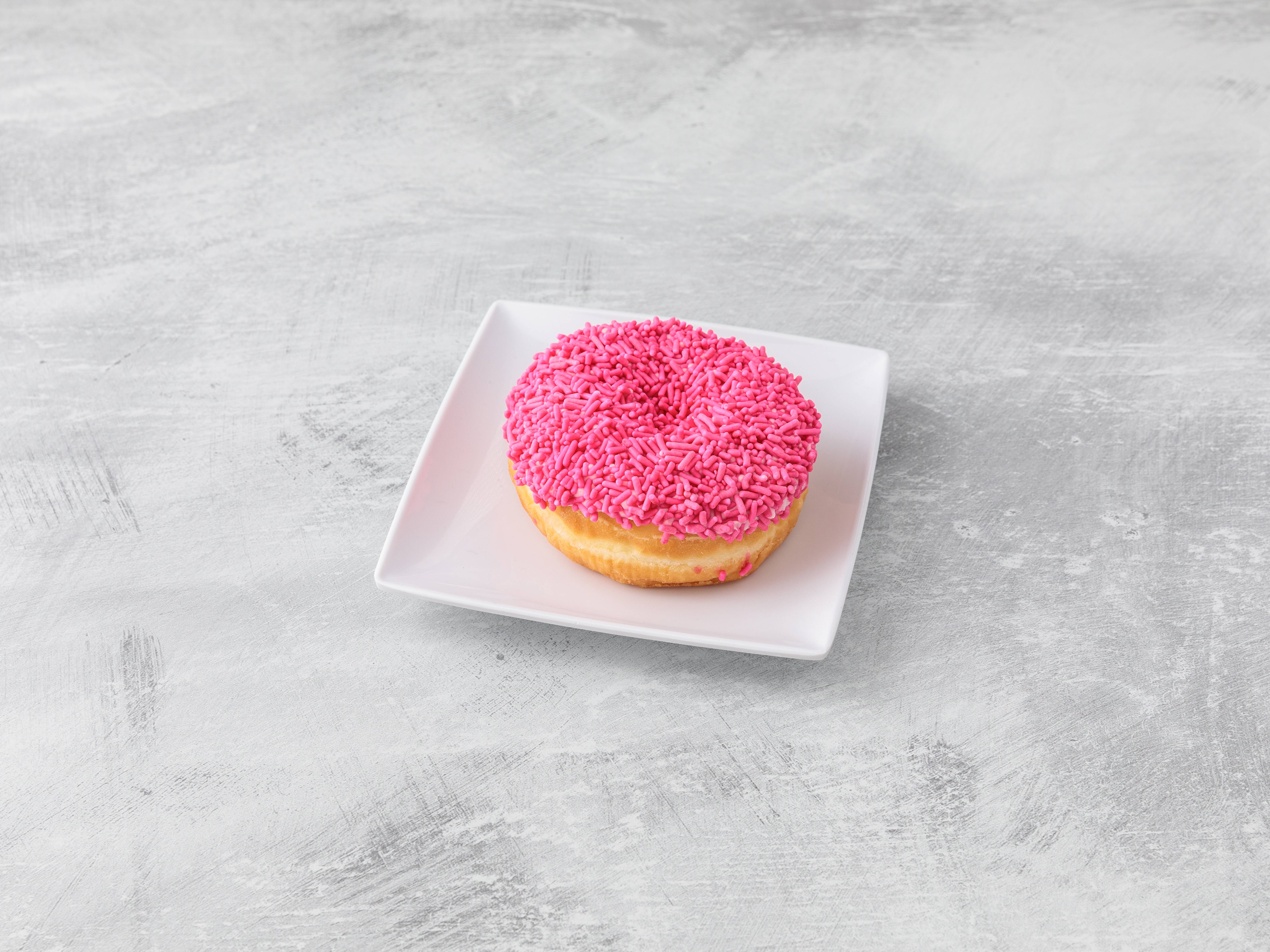 Order Hot Pink Donut food online from Holey Cream store, New York on bringmethat.com