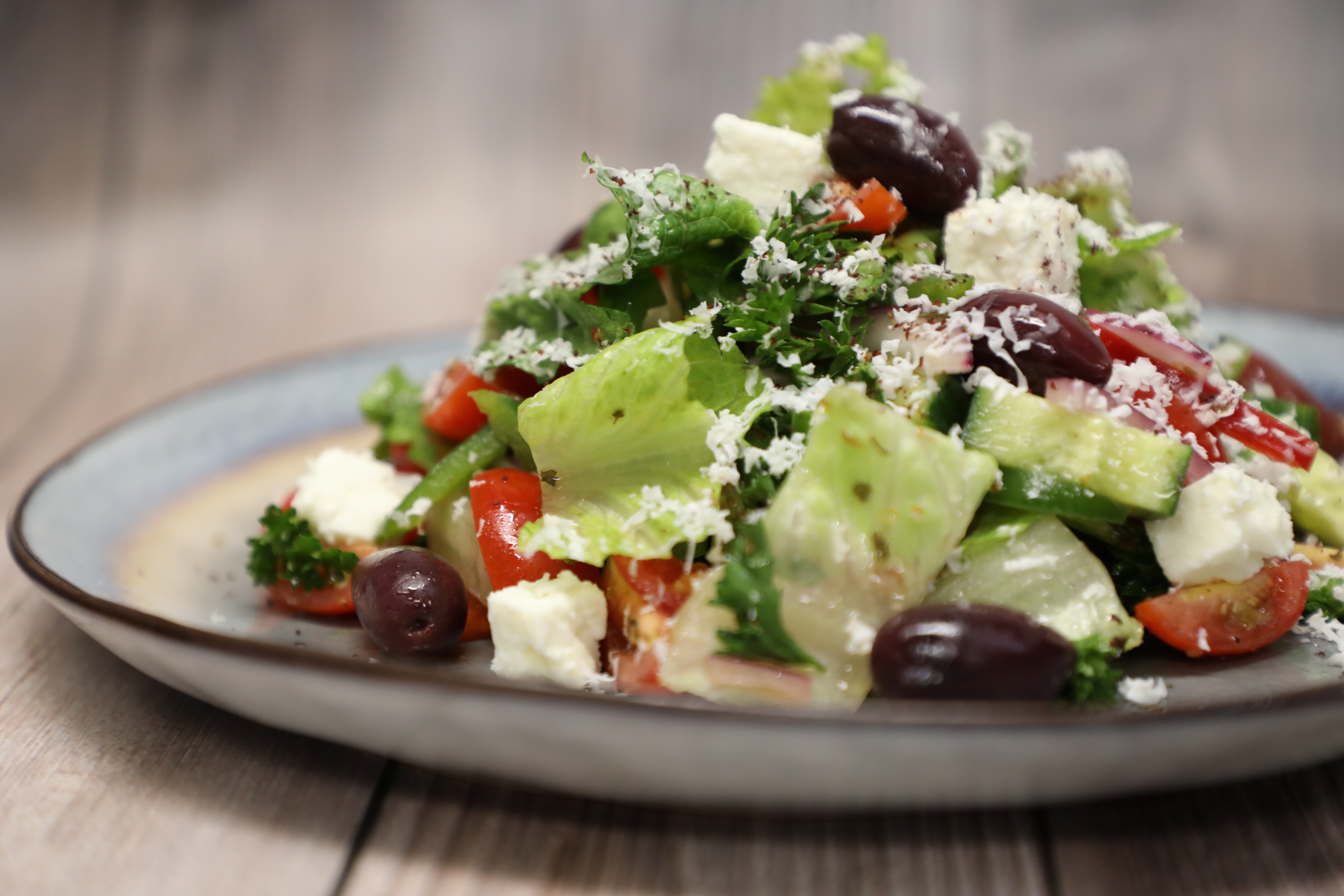Order Greek Salad food online from Petitpita store, San Francisco on bringmethat.com