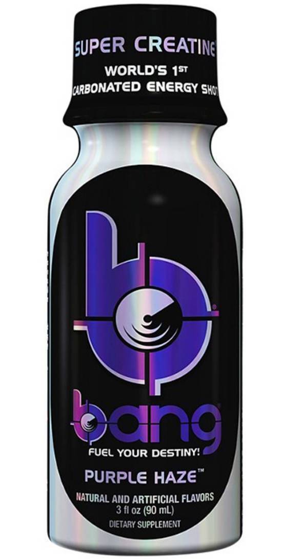 Order Bang Purple Haze Energy Shot 3 oz food online from Extra Mile 3062 store, Vallejo on bringmethat.com