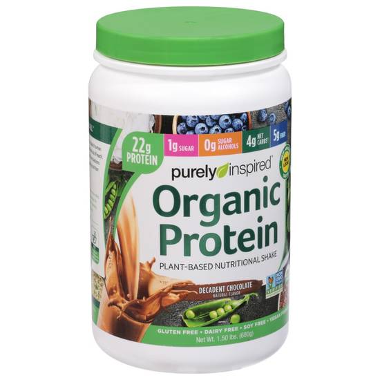 Order Purely Inspired Organic Protein Plant-Based Nutrition Decadent Chocolate (1.5 lb) food online from Rite Aid store, BETHEL PARK on bringmethat.com