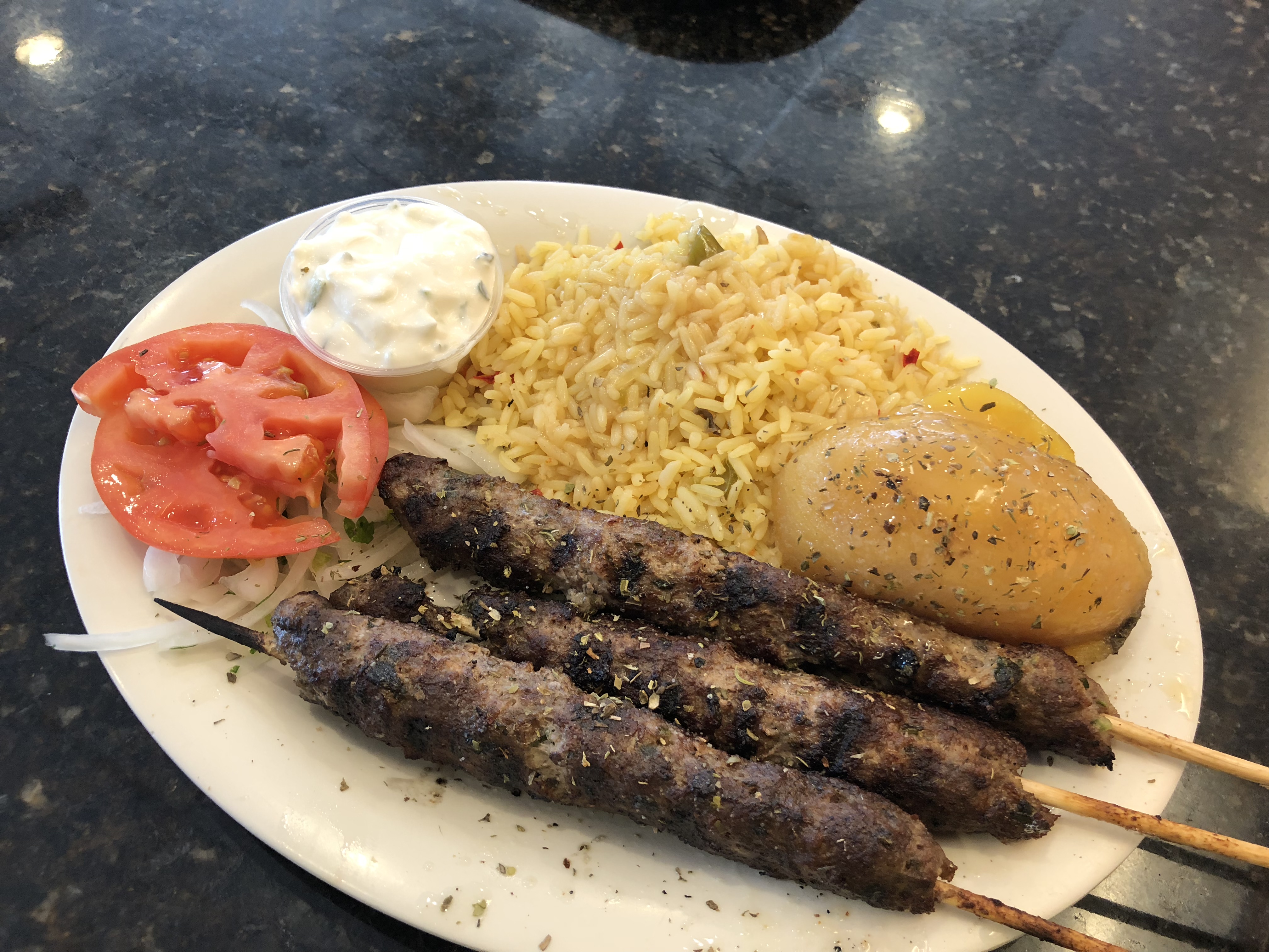 Order Befteki Kabob Platter food online from Mr. gee's catering store, Chicago on bringmethat.com