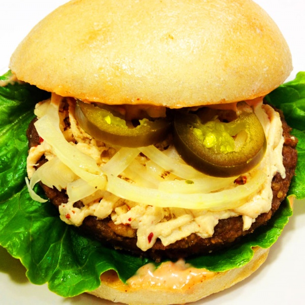 Order Pepper Jack Burger food online from Loving Hut store, San Jose on bringmethat.com