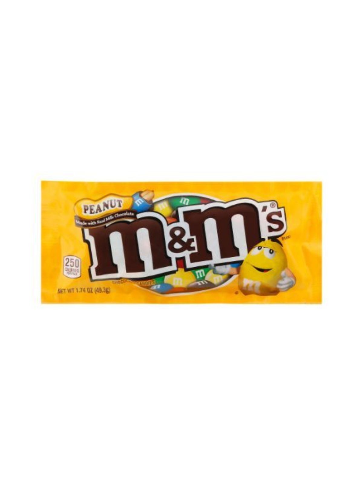 Order M&M's Peanut Chocolate Candy (1.74 oz) food online from Neighborhood Scoops store, Marietta on bringmethat.com