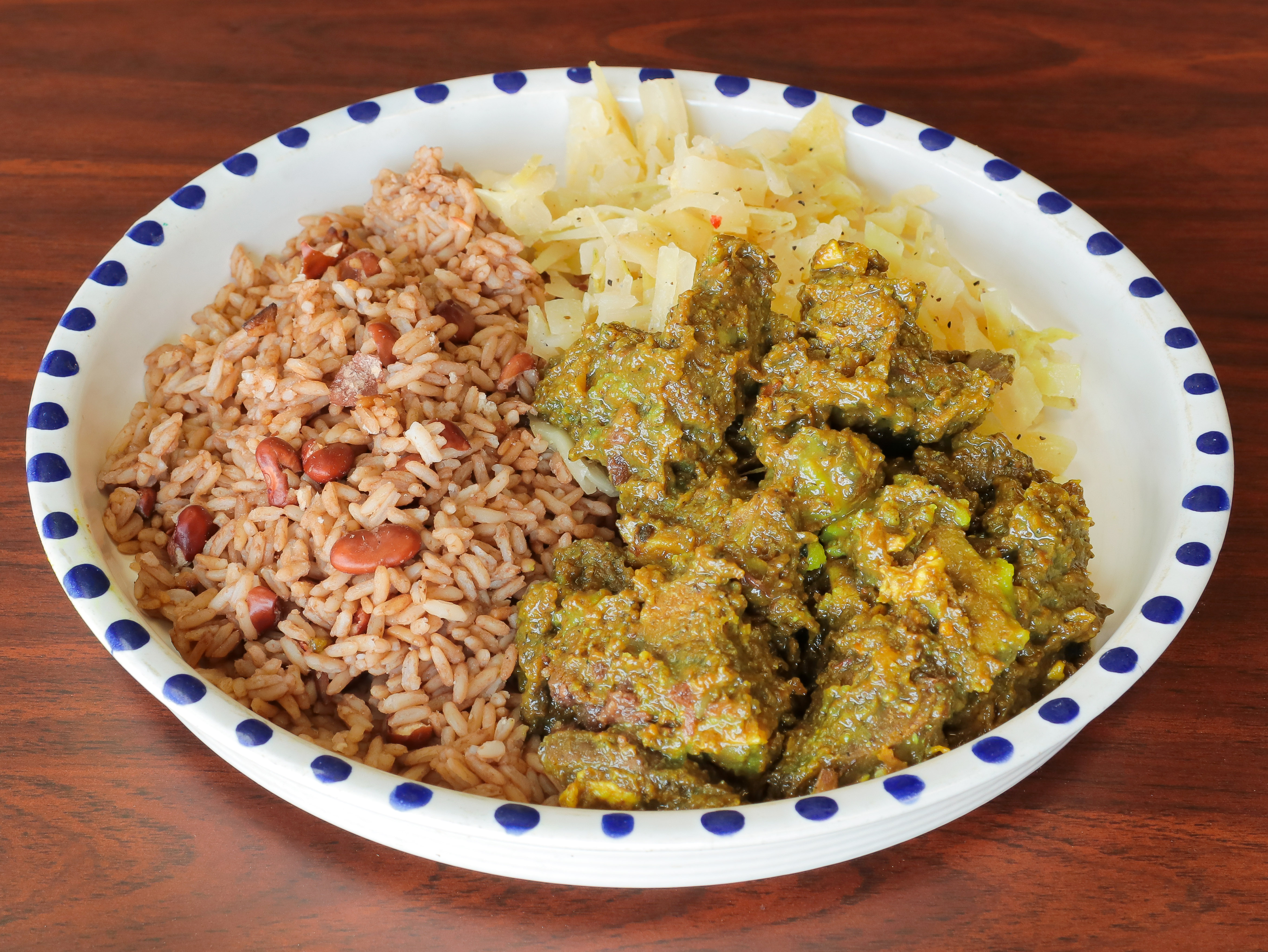 Order Curry Goat Platter food online from Ajw Jamaican American Food store, Philadelphia on bringmethat.com
