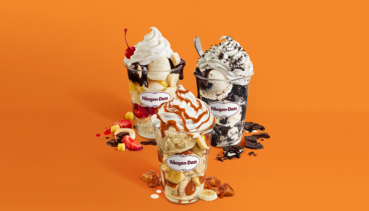 Order Create Your Own Dazzler Sundae food online from Haagen Dazs store, Edgewater on bringmethat.com