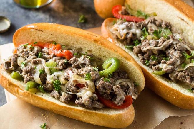Order Philly Cheese Steak Sandwich food online from Cafe On Main store, Woodbridge Township on bringmethat.com