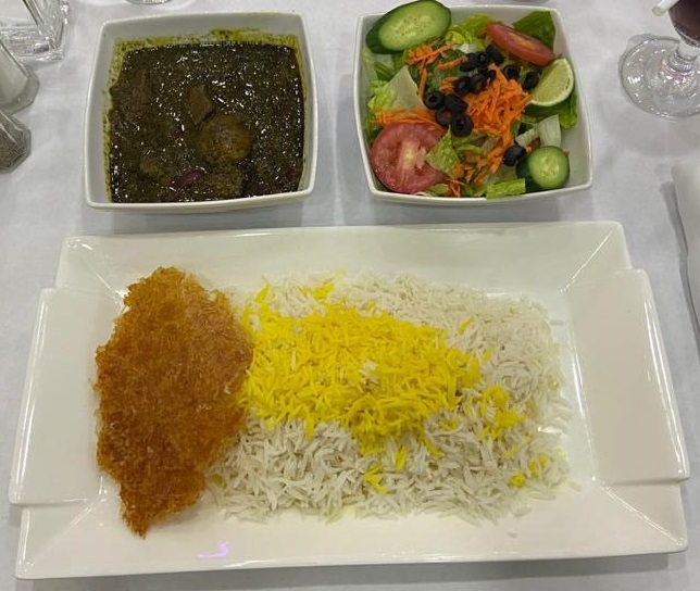 Order Gormeh Sabzi قرمه سبزی food online from Kourosh Restaurant store, Woodland Hills on bringmethat.com