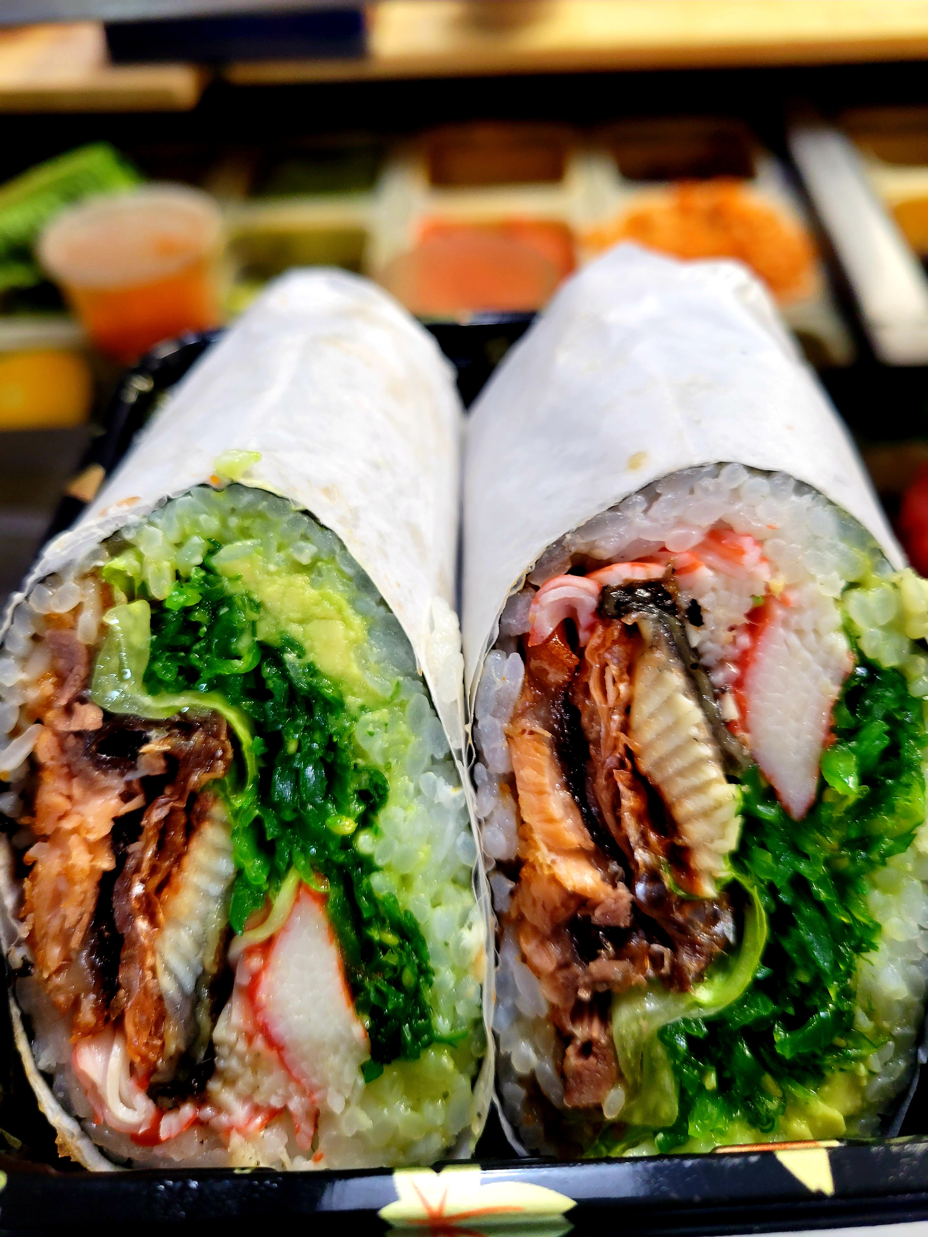 Order SB9. Dinosaur Burrito food online from Sushi To Go Cherry Hill store, Cherry Hill on bringmethat.com