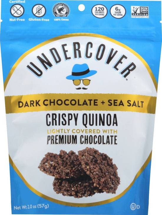 Order Undercover Crispy Quinoa Dark Chocolate Sea Salt (2 oz) food online from Rite Aid store, Eugene on bringmethat.com