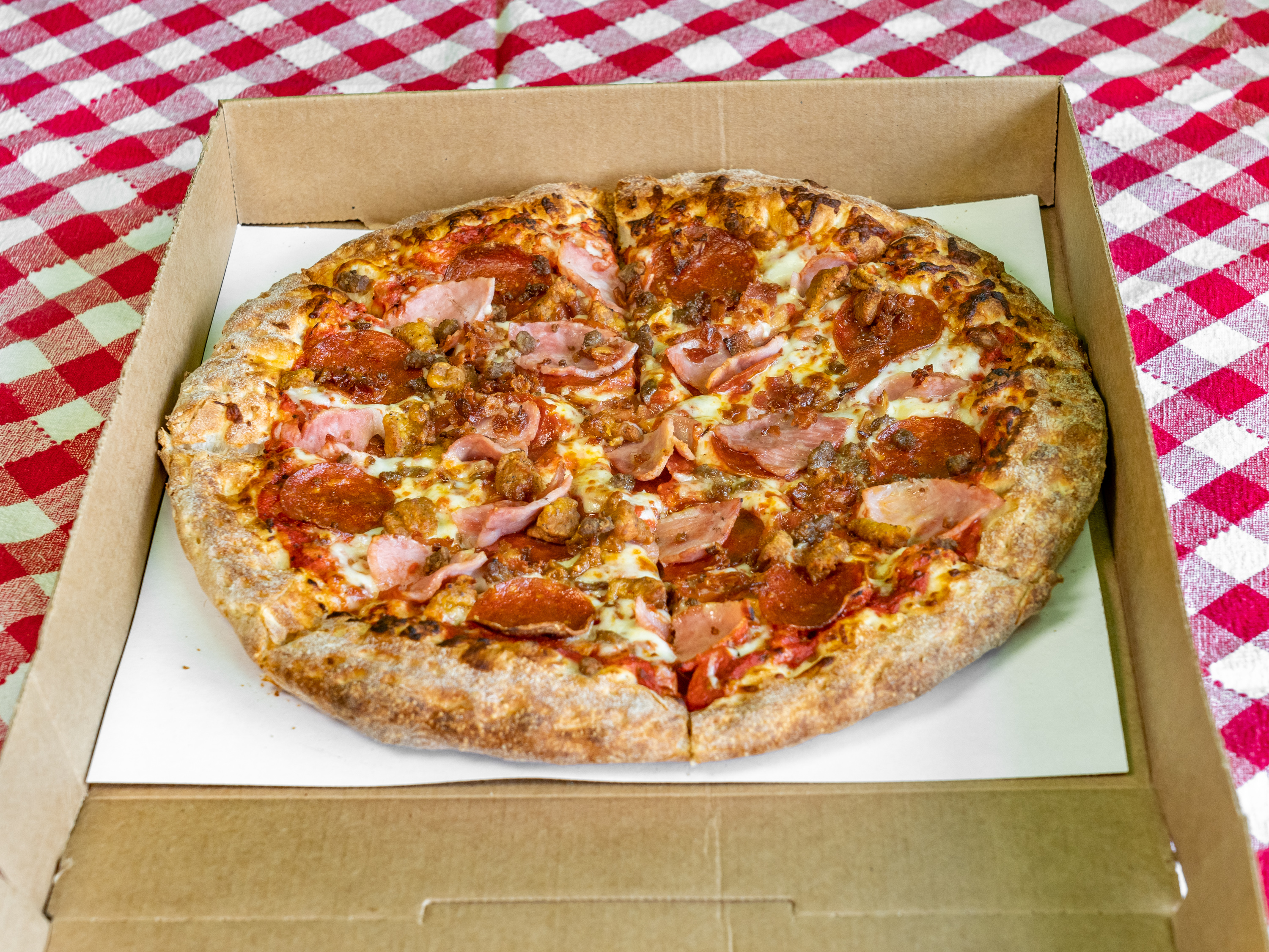 Order Meat Mixer Pizza food online from What Up Dough Pizzeria store, Utica on bringmethat.com