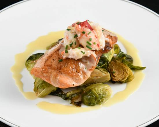 Order Pan Seared Salmon food online from Simms Steakhouse store, Golden on bringmethat.com