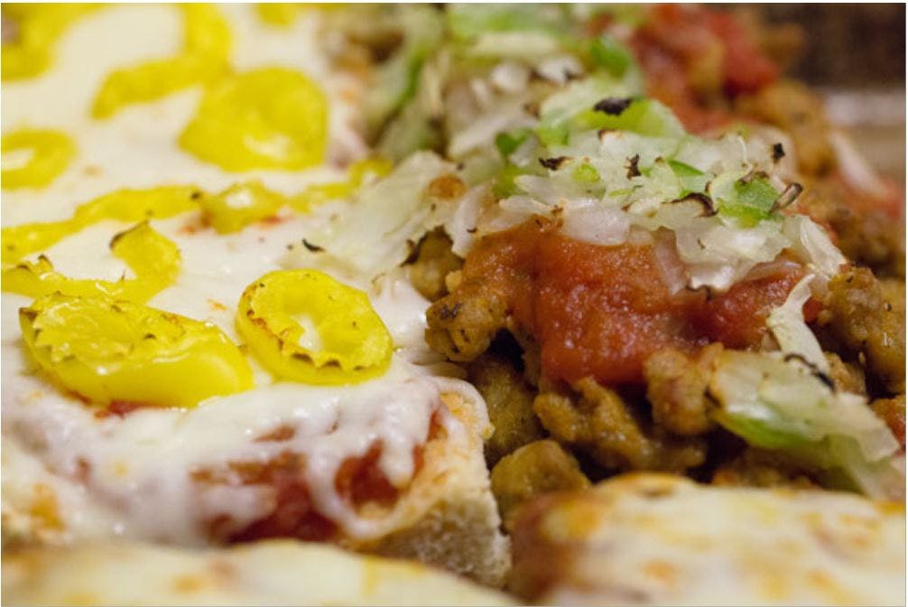 Order Stromboli Grinder - Half food online from Mancino Pizza & Grinders store, Fort Wayne on bringmethat.com