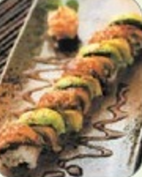 Order 3. Unagi Crunch Roll food online from Sushi Cafe store, South Elgin on bringmethat.com