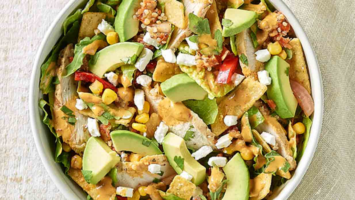Order Southwest Chile Lime Ranch Salad With Chicken food online from Panera store, Eden Prairie on bringmethat.com