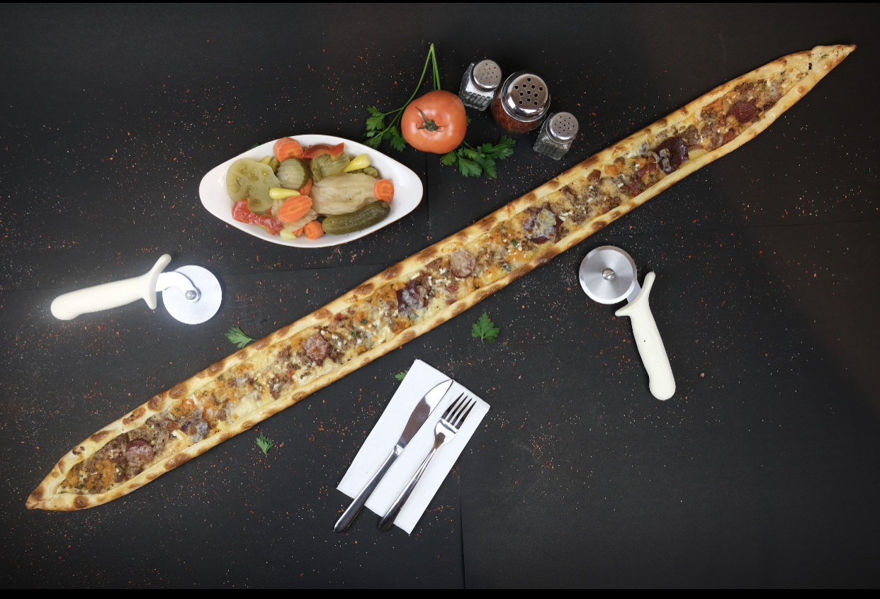 Order Meat Lovers Pide food online from Pide Lahmajoun store, Cliffside Park on bringmethat.com