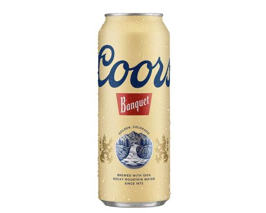 Order Coors Banquet, 24oz canned beer (4.3% ABV) food online from Loma Mini Market store, Long Beach on bringmethat.com