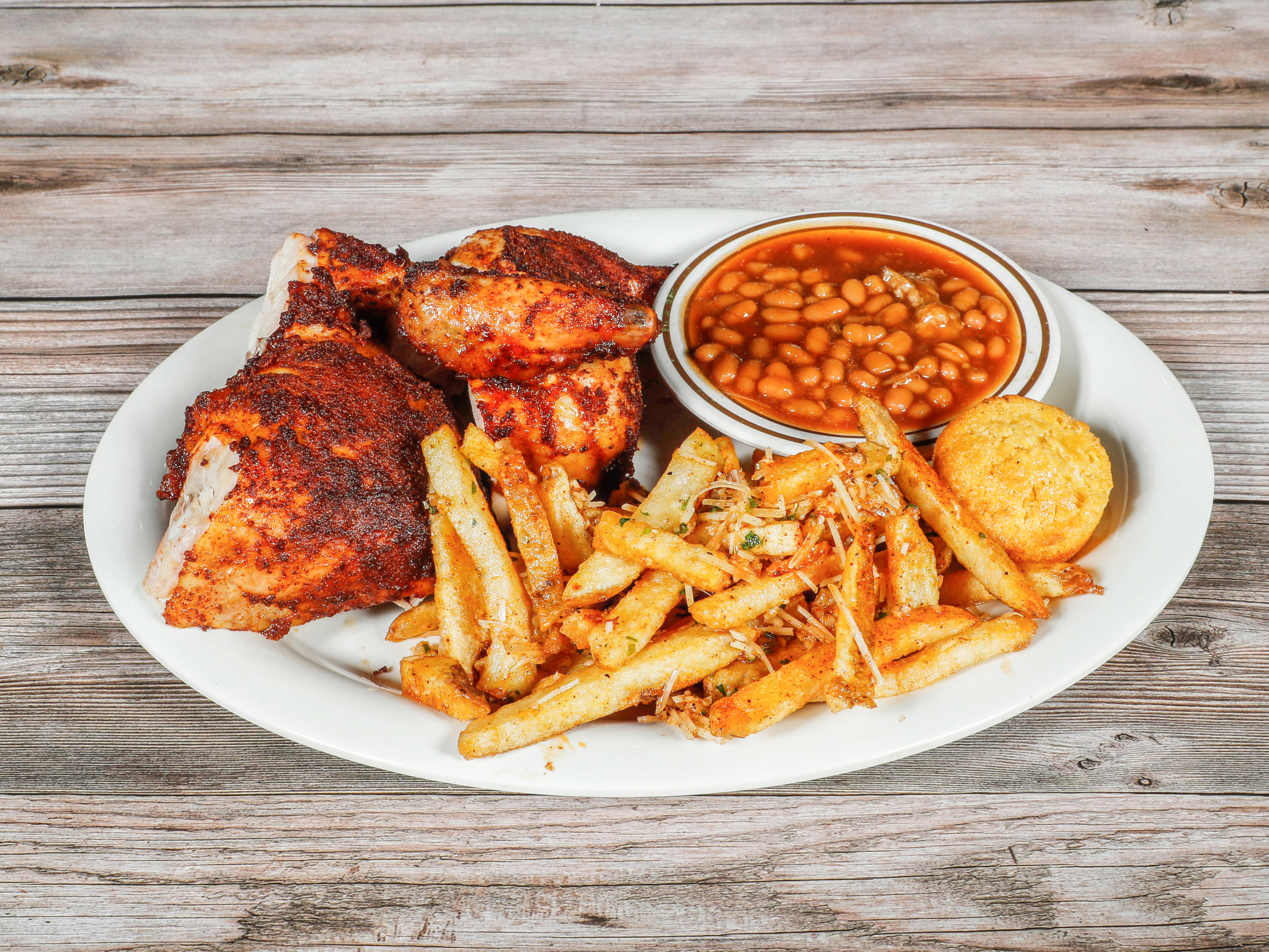 Order Smoked Chicken Plate food online from Roadside BBQ store, San Rafael on bringmethat.com
