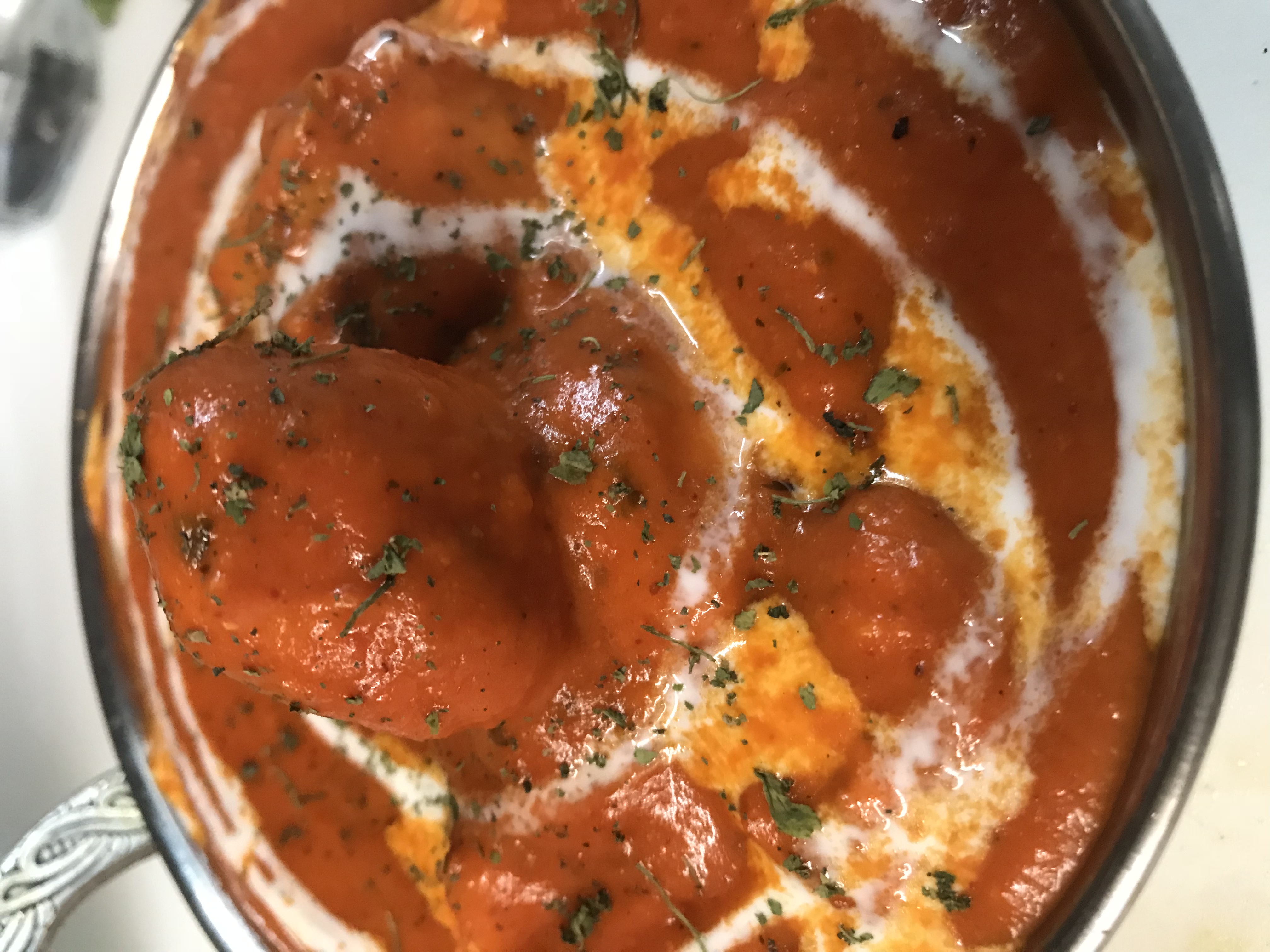 Order Butter Chicken food online from Rajmahal Indian Restaurant store, Olathe on bringmethat.com
